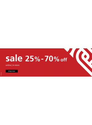 Sale 25-70% Off
