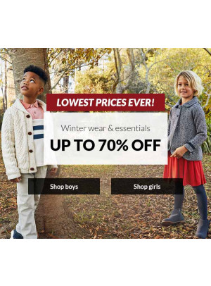 خصم حتى 70% على ملابس وأساسيات الشتاء