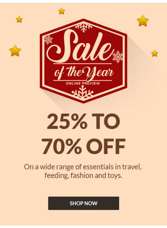 تخفيضات العام المميز 25 - 70%