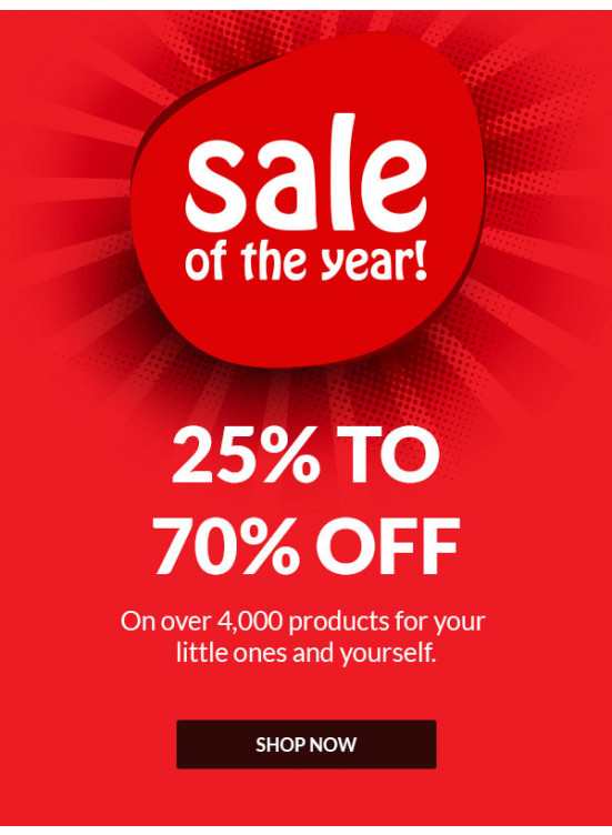 تنزيلات العام المميز 25 - 70%