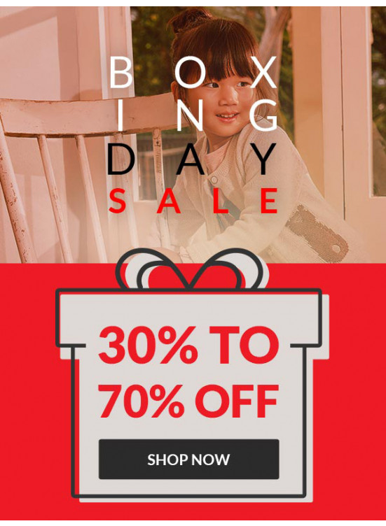 تخفيضات بوكسينج داي 30 - 70 %