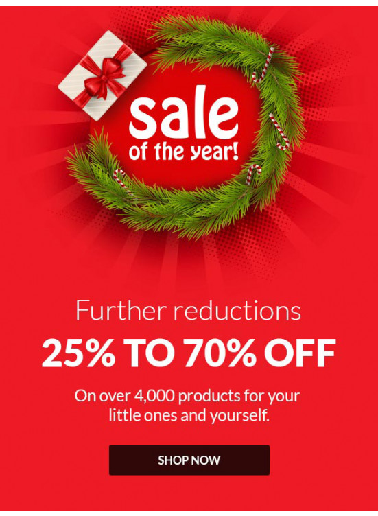 تنزيلات العام المميز 25% حتى 70%