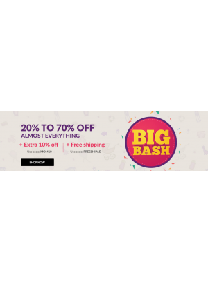 بيغ باش خصم 20% حتى 70%