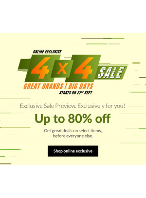 تخفيضات 4 × 4 - خصم حتى 80%