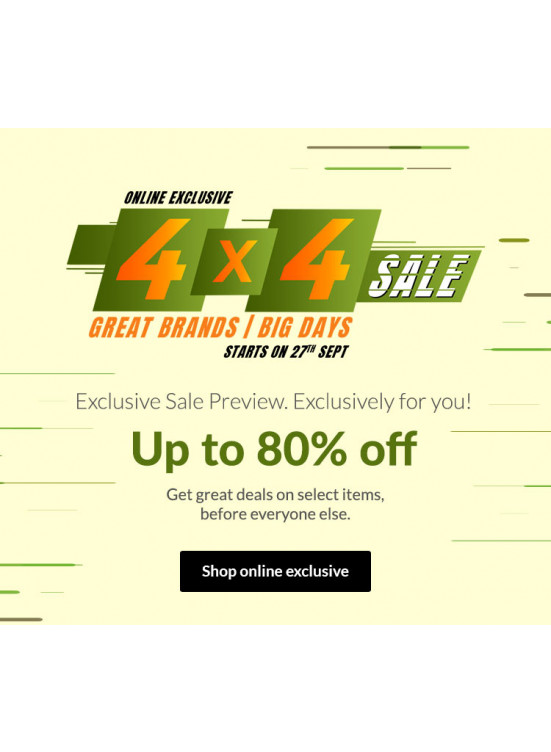 4 × 4 Sale - Up To 80% Off