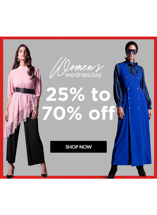 أربعاء السيدات - خصم 25% حتى 70%