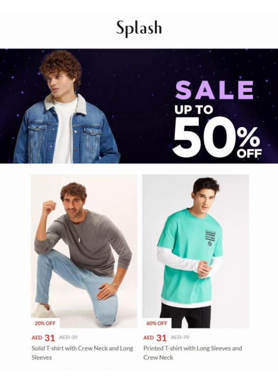 Wow Sale - Up To 50%Off from Splash until 3rd January - Splash UAE ...