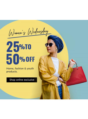 Women's Wednesday - 25% To 50% Off