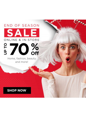 End of Season Sale - Up To 70% Off