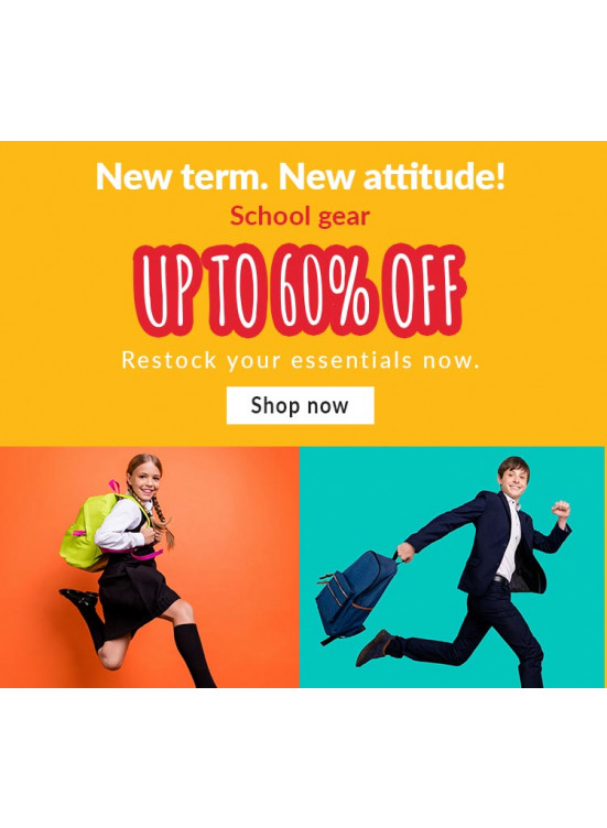 Up To 60% Off on School Gear