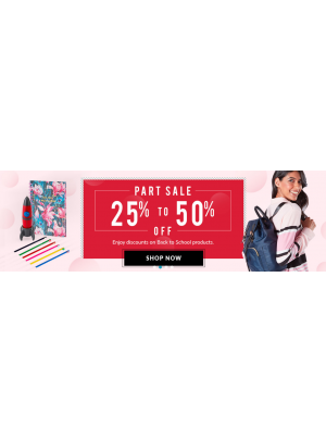 25% To 50% Off on Back To School Products