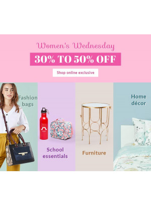 Women's Wednesday - 30% To 50% Off
