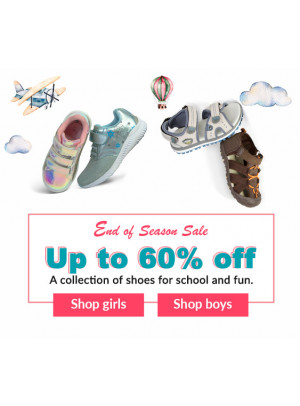 End of Season Sale - Up to 60% Off