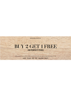 Buy 2 Get 1 Free Offer