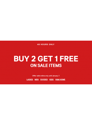 Buy 2 Get 1 Free Offer