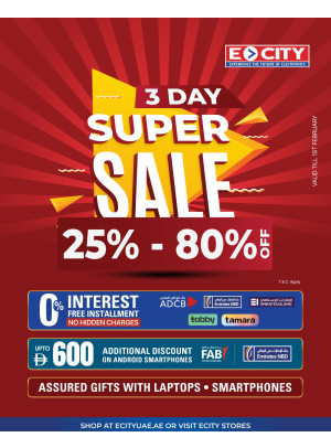 Super Sale 25% - 80%