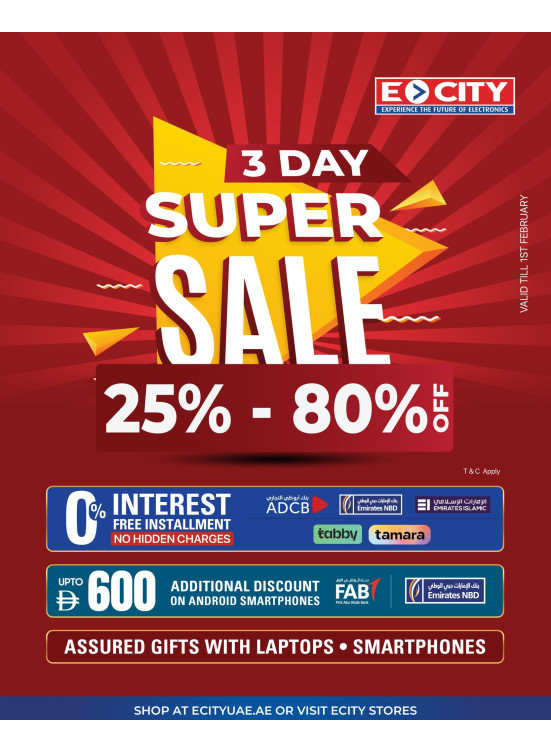 Super Sale 25% - 80%