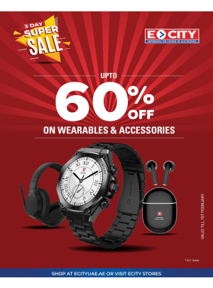 Up To 60% On Accessories & Wearables
