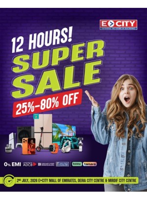 12 Hours Only Super Sale - Dubai