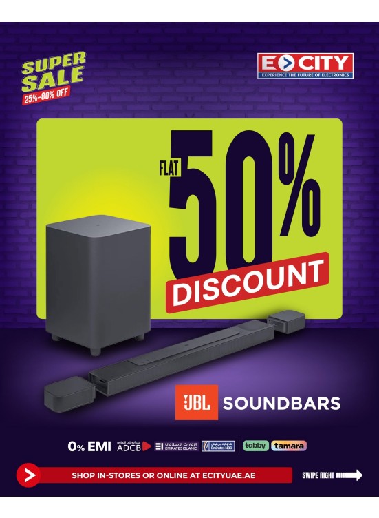 Up To 80% Off JBL Sound Bar - Dubai