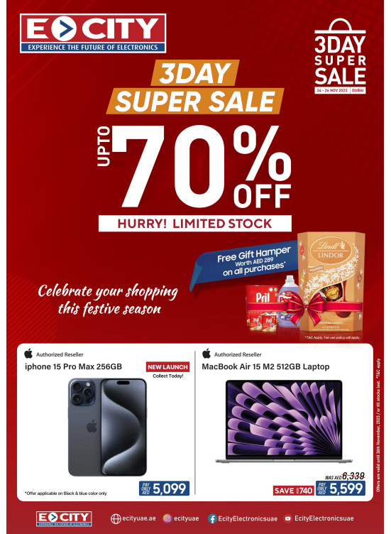 3 Day Super Sale - Up To 70% Off