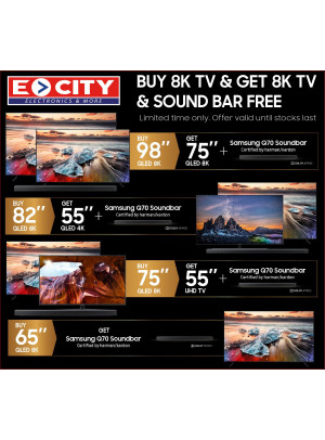 Buy 8K TV & Get 8K TV & Sound Bar Free