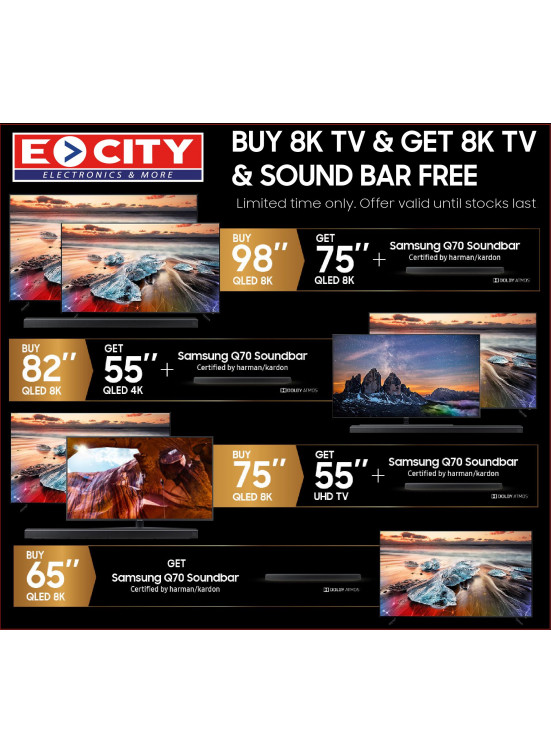 Buy 8K TV & Get 8K TV & Sound Bar Free