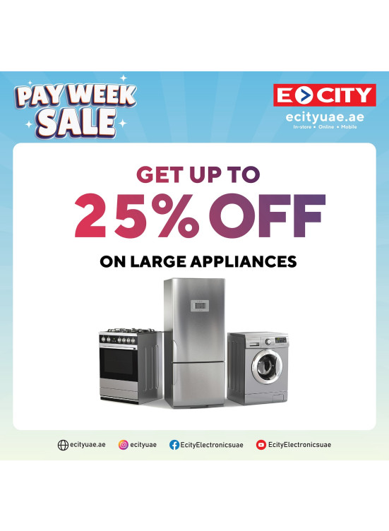 Week Sales On Large Appliances