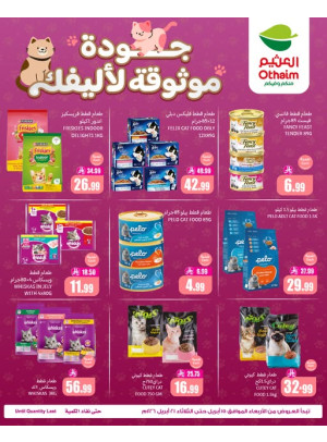 عروض طعام القطط
