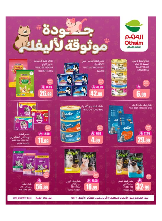عروض طعام القطط