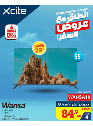 Travel Offers on Wansa TVs and Audio