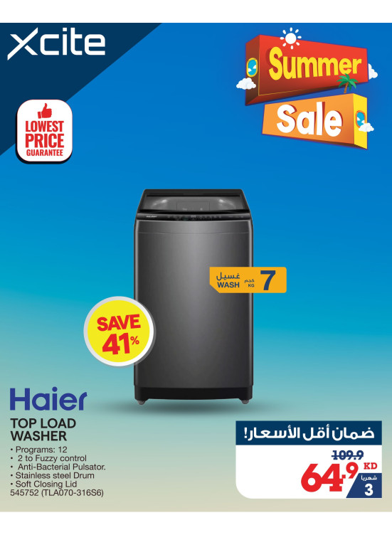 Summer Sale on Washers