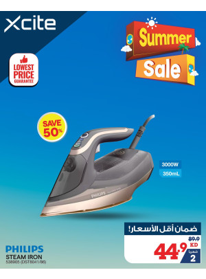 تنزيلات الصيف علي مكواة البخار