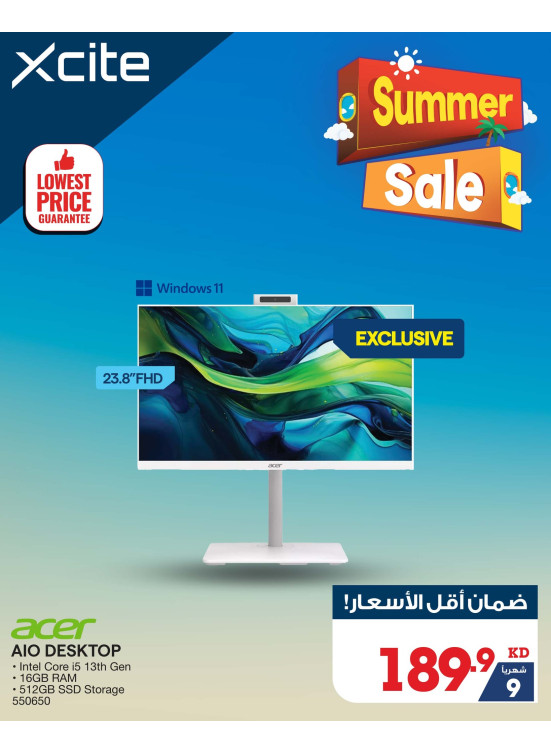 Summer Sale on Laptops