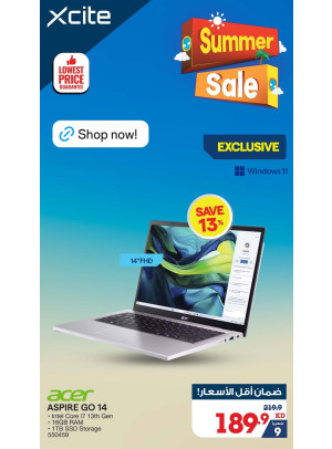 Summer Sale on Laptops