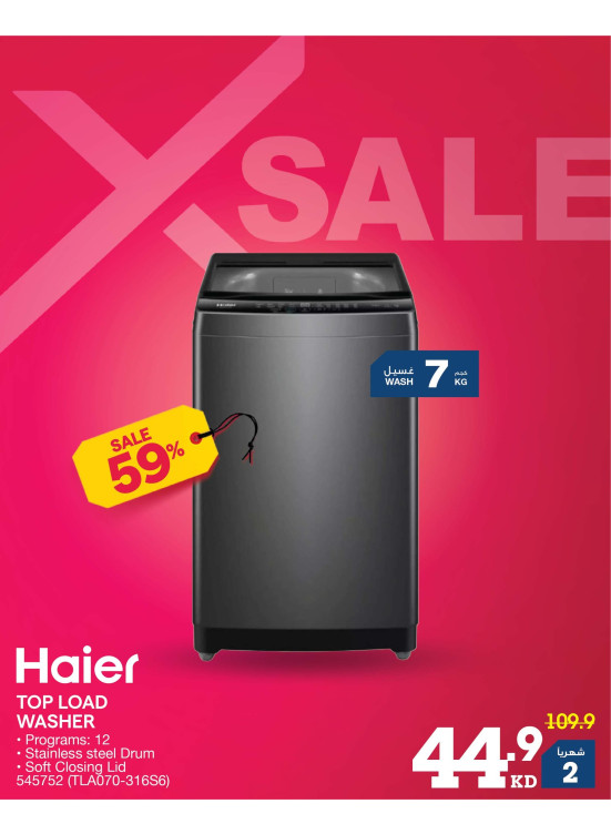 X SALE On Washers, Vol 2