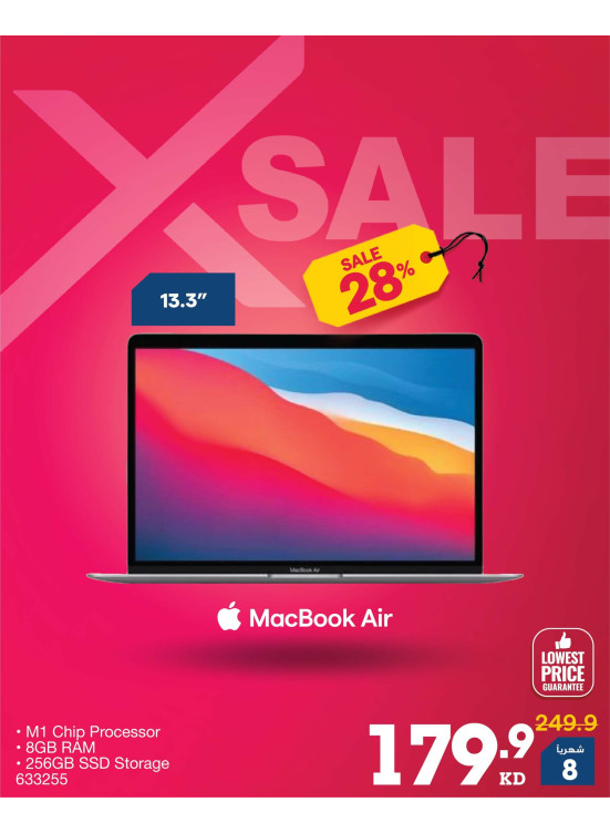 X SALE on Mac Book