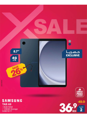 X SALE on Tablets