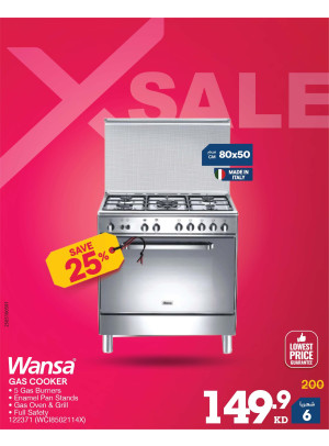 X SALE On Gas Cookers