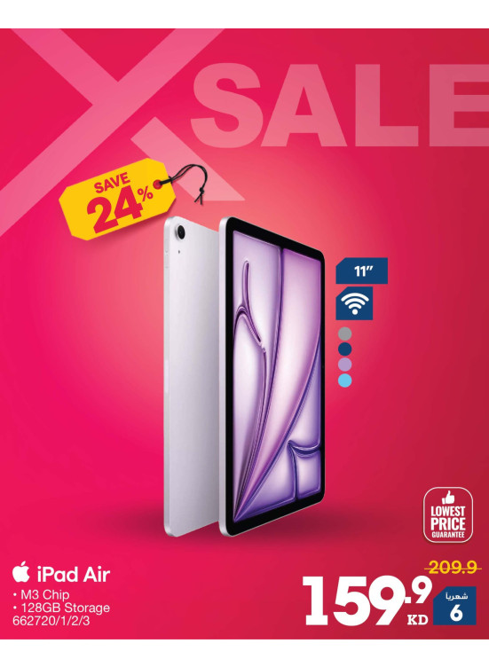 X SALE On iPads