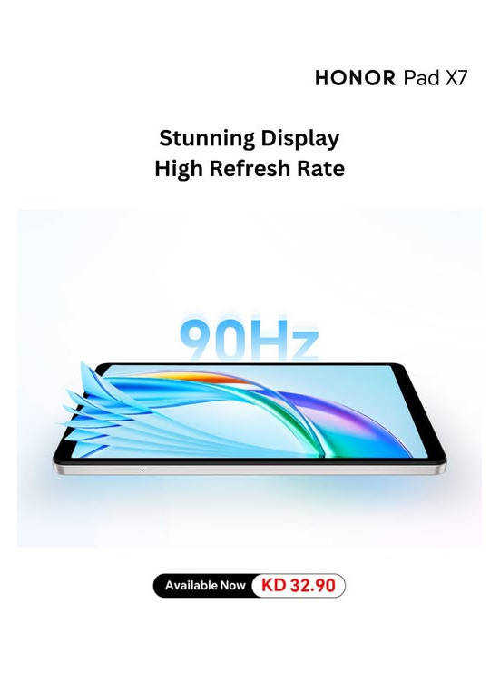 Available now - HONOR Pad X7