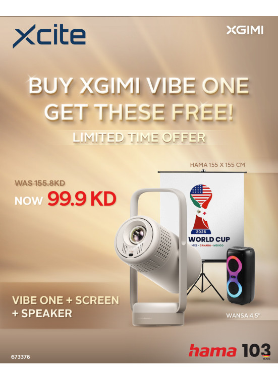 عرض لفترة محدودة على جهاز العرض المحمول XGIMI Vibe One