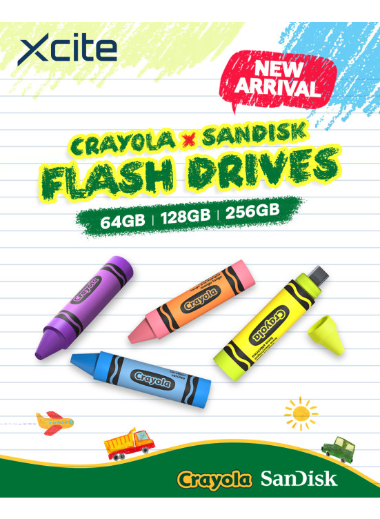 وصل حديثاً -  فلاش ميموري SanDisk × Crayola