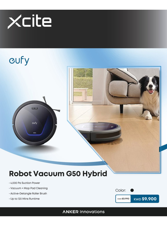 متوفر الآن -  Eufy smart vacuums