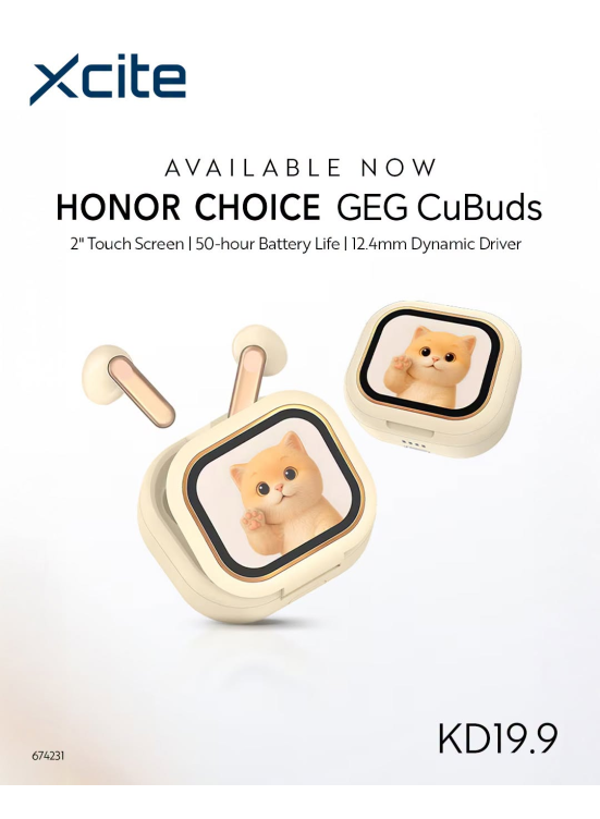 Available now - HONOR CHOICE GEG CuBuds