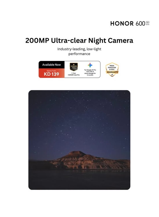 Available now - HONOR 600