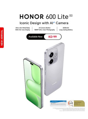 متوفر الآن - HONOR 600 Lite
