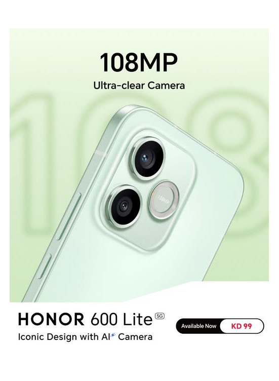 متوفر الآن - HONOR 600 Lite