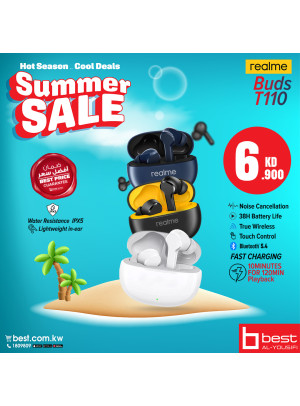 تنزيلات الصيف على Realme Buds T110