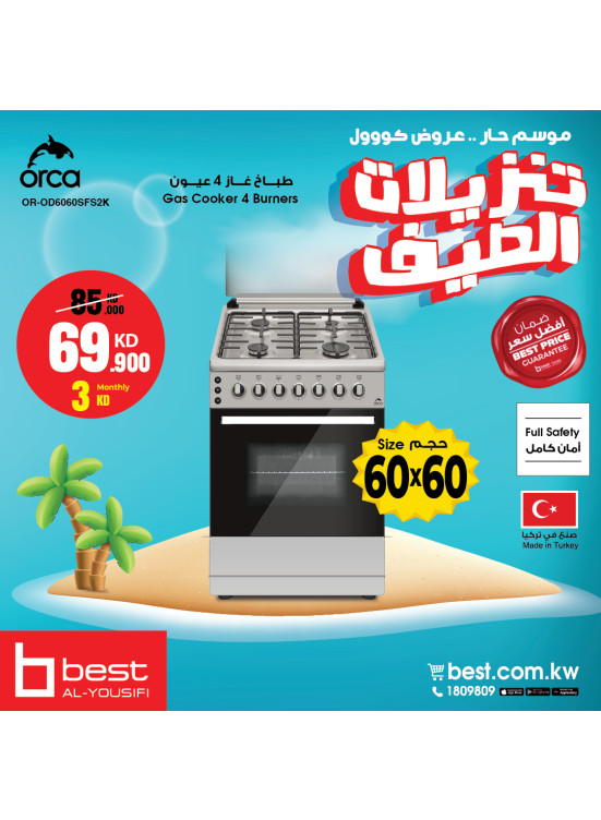 تنزيلا الصيف علي طباخ الغاز
